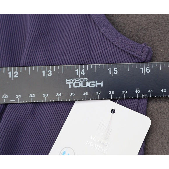 Active Domino Fashion Purple Sports Top Size Small New - Picture 7 of 8